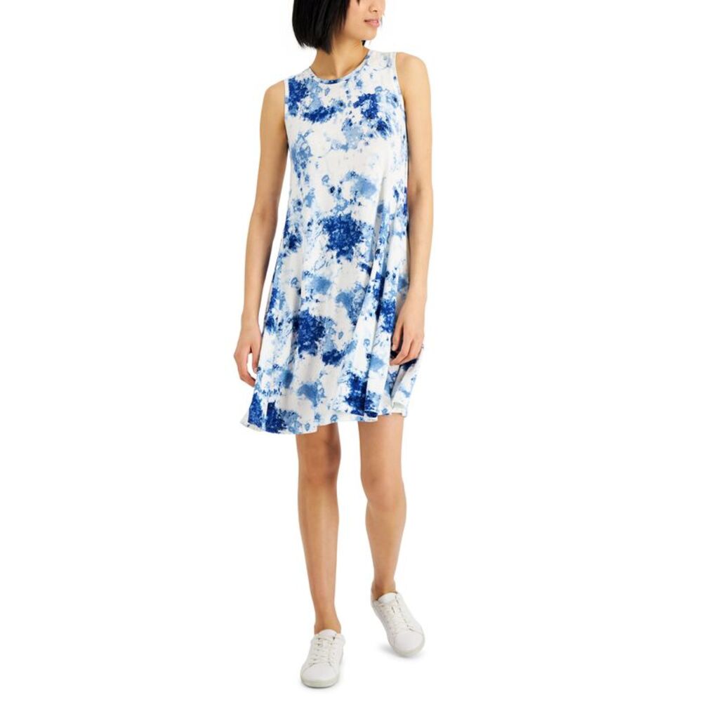 Style & Co Womens Tie Dyed Flip Flop Dress